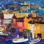 Gamla Stan och Söder - Paintings - Citiscapes