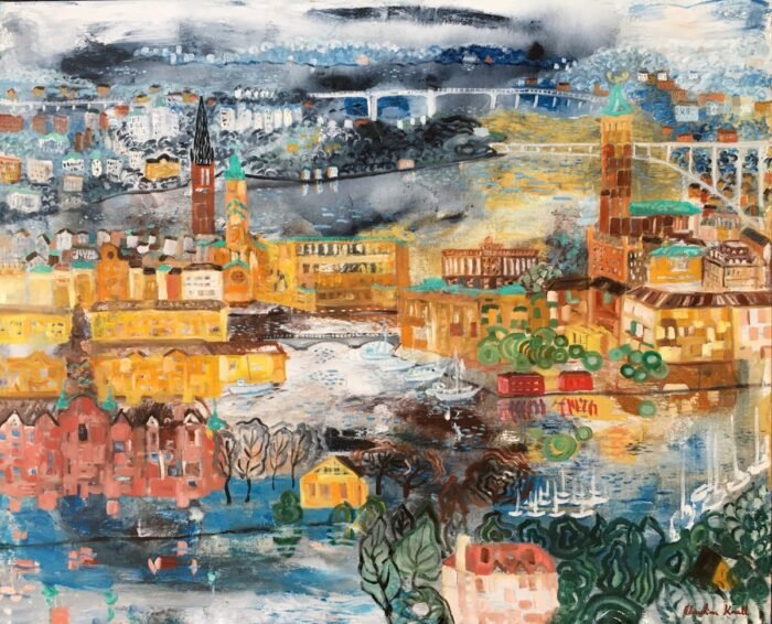 Stockholmshöst - Paintings - Citiscapes