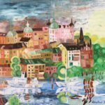 Vår på Söder - Paintings - Citiscapes