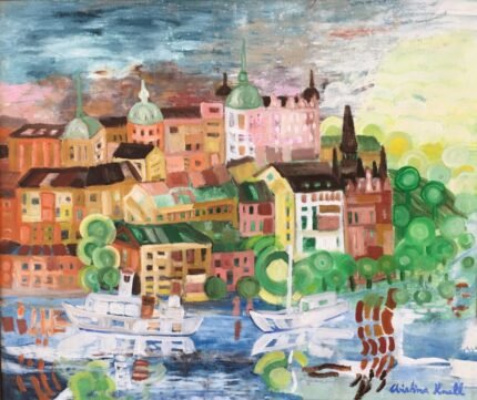Vår på Söder - Paintings - Citiscapes
