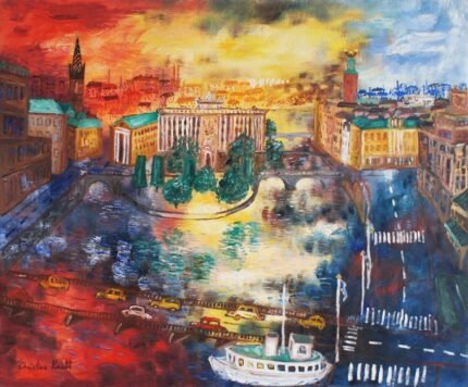 Utsikt från Grand Hôtel - Paintings - Citiscapes