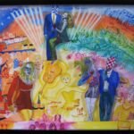 Be Happy - Cut out figures in box frame