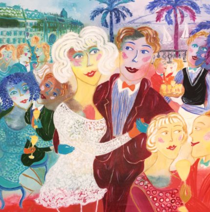 Par på Rivieran - Fine art giclée
