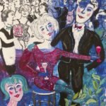 Party in Blue - Fine art giclée