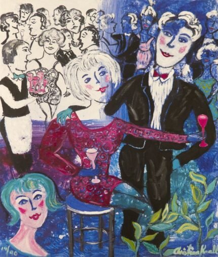 Party in Blue - Fine art giclée