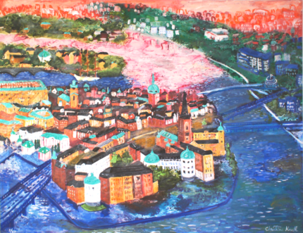 Riddarholmen från ovan - Fine art giclée