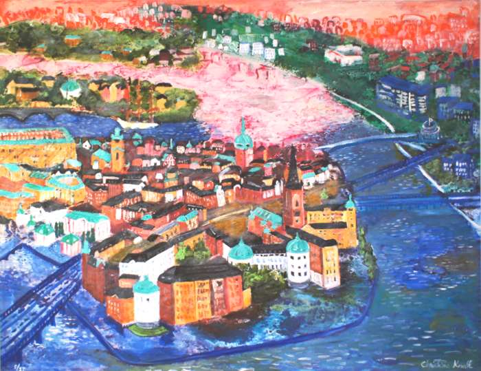 Riddarholmen från ovan - Fine art giclée