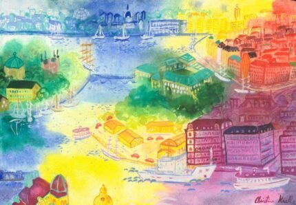 Sol över Stockholm - Fine art giclée