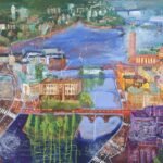 Spegling över Stockholm - Fine art giclée