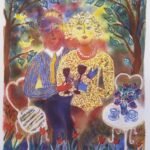 Par på fest - Lithographs