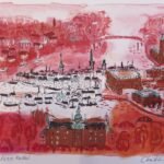 Stockholm i rött - Lithographs