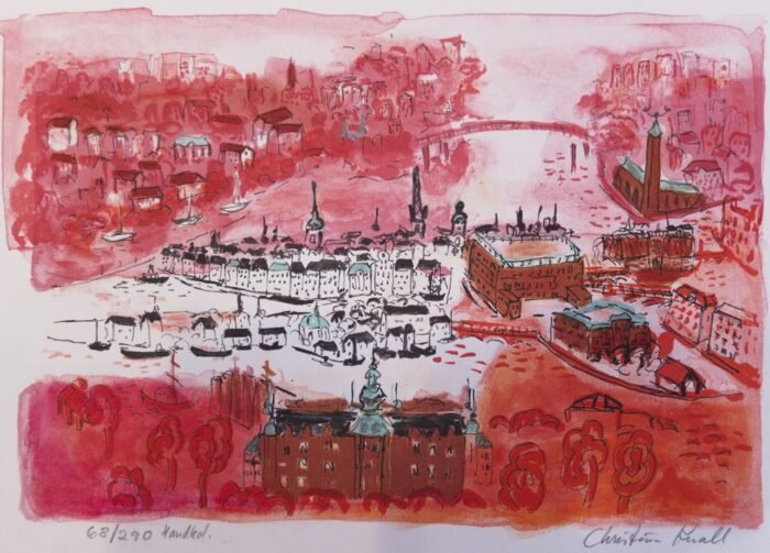 Stockholm i rött - Lithographs