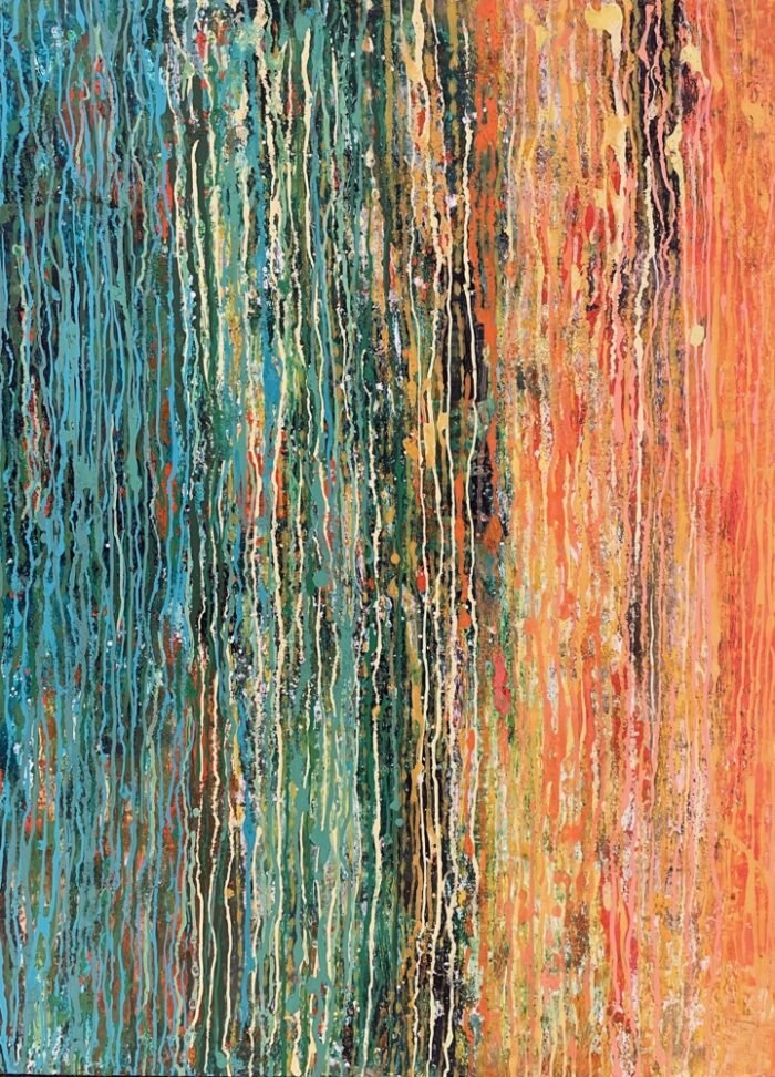 Orange and green