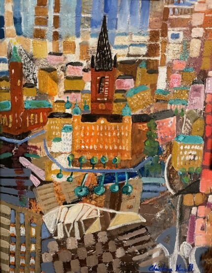 Slussen i förändring - Paintings - Citiscapes
