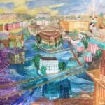 Stockholm Nordens Venedig - Paintings - Citiscapes