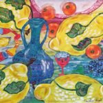 Fruit Cocktail - Textile paintings