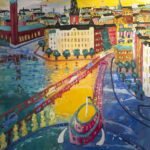 Gamla Slussen -Textile paintings