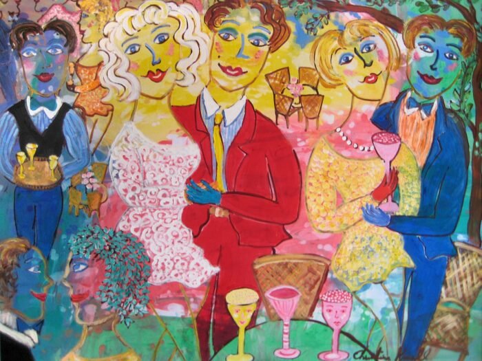 Sommarfest - Textile paintings