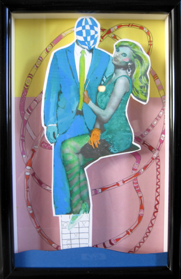 Vi två - Cut out figures in box frame