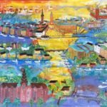 Morning in Stockholm - Textile paintings