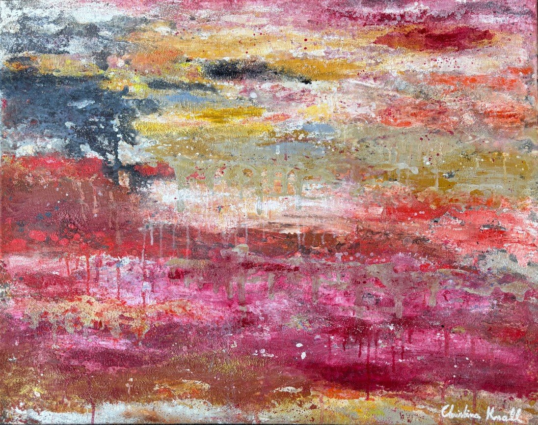 Rosa abstraktion, 92x73, 11500kr rev Rosa abstraktion - Image 1