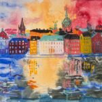 Kväll över Gamla Stan